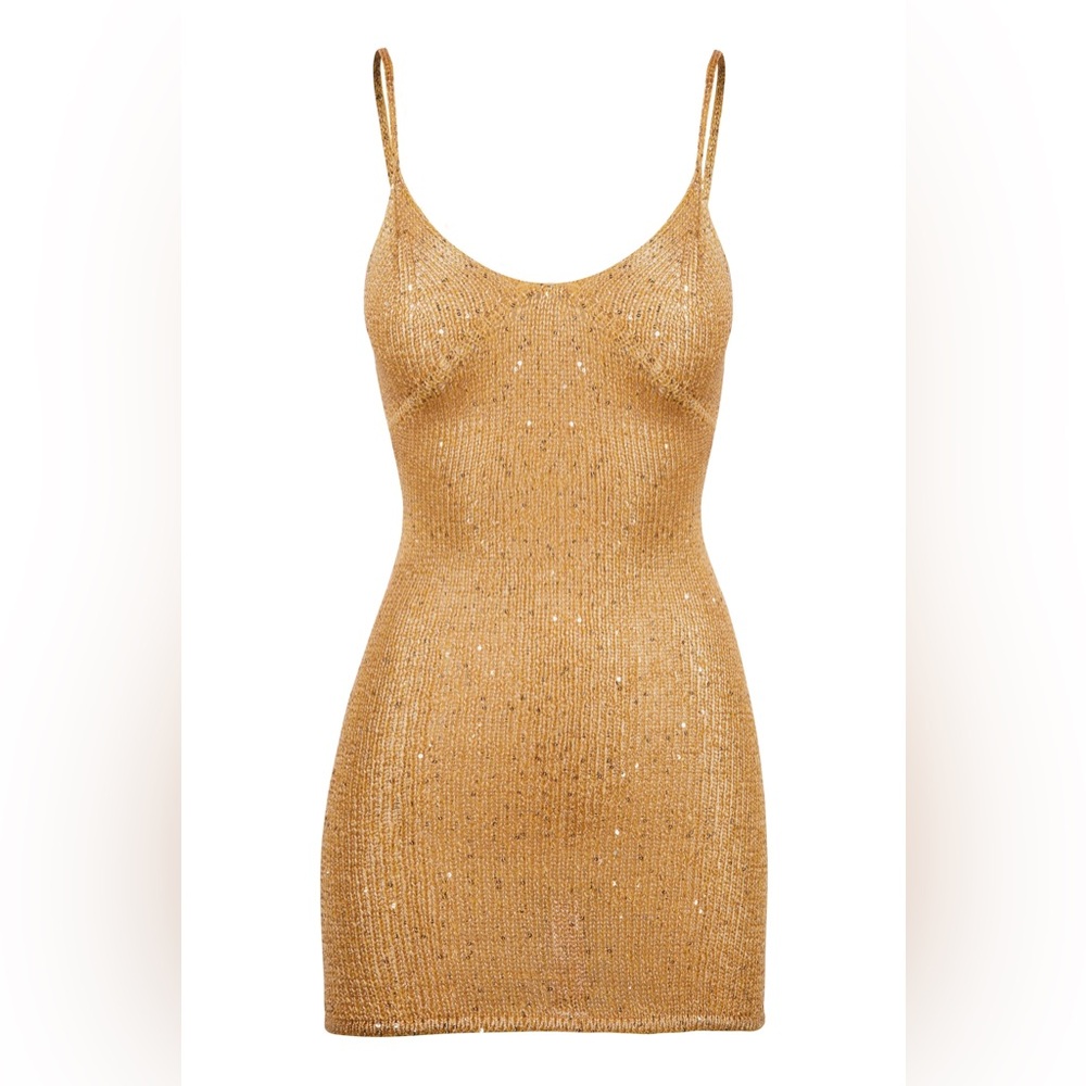 Asta Resort Delilah Gold Dress in Small